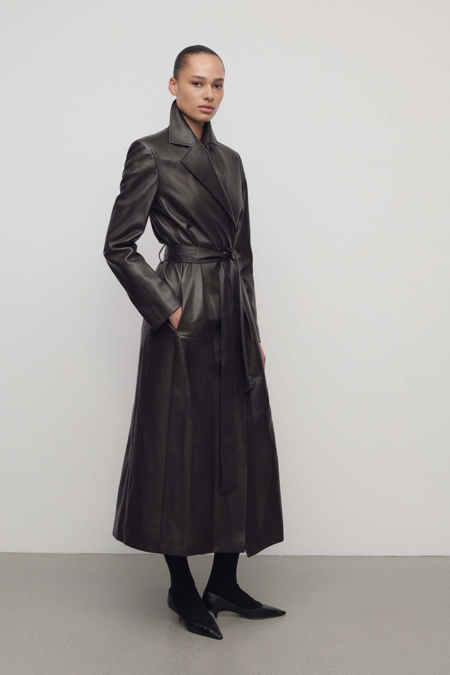 Raisa Coat in Leather