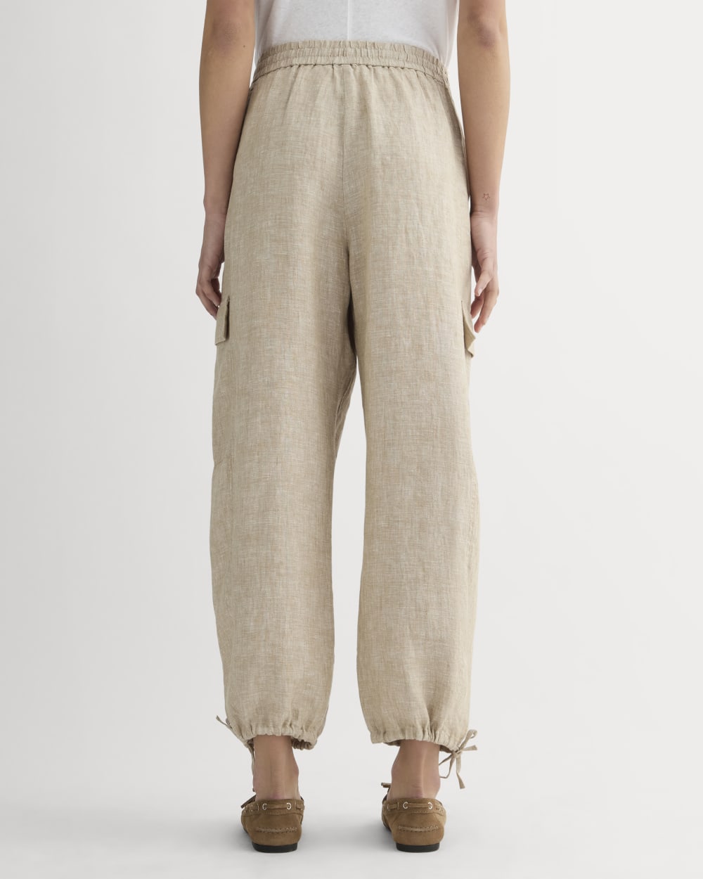 The Cargo Curve Pant in Linen | Cornstalk Chambray