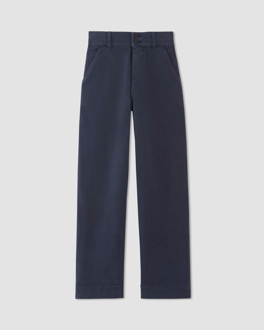 The Organic Wide-Leg Pant | Navy