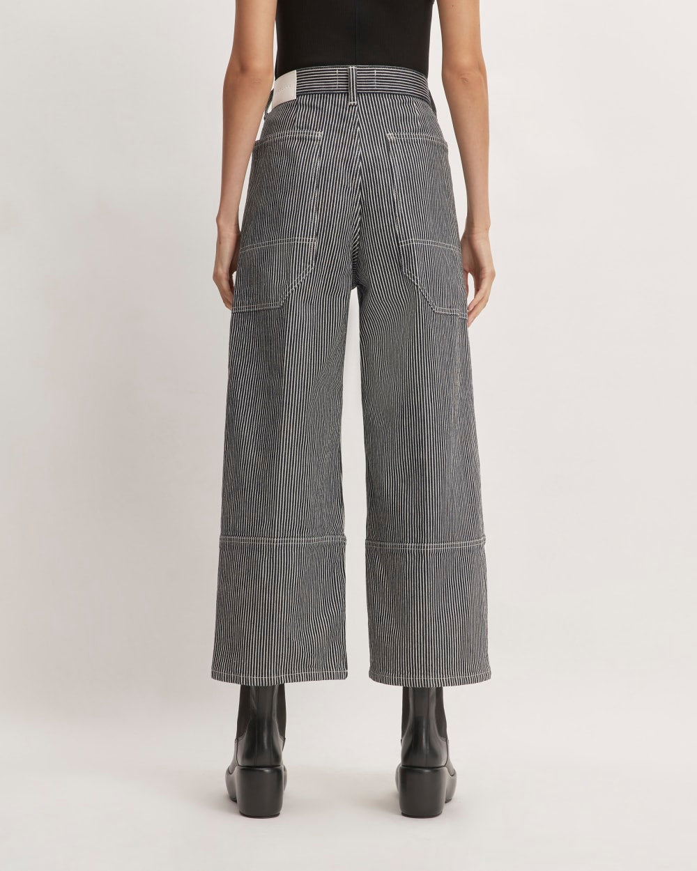 The Way-High® Gardener Cropped Jean | Hickory Stripe