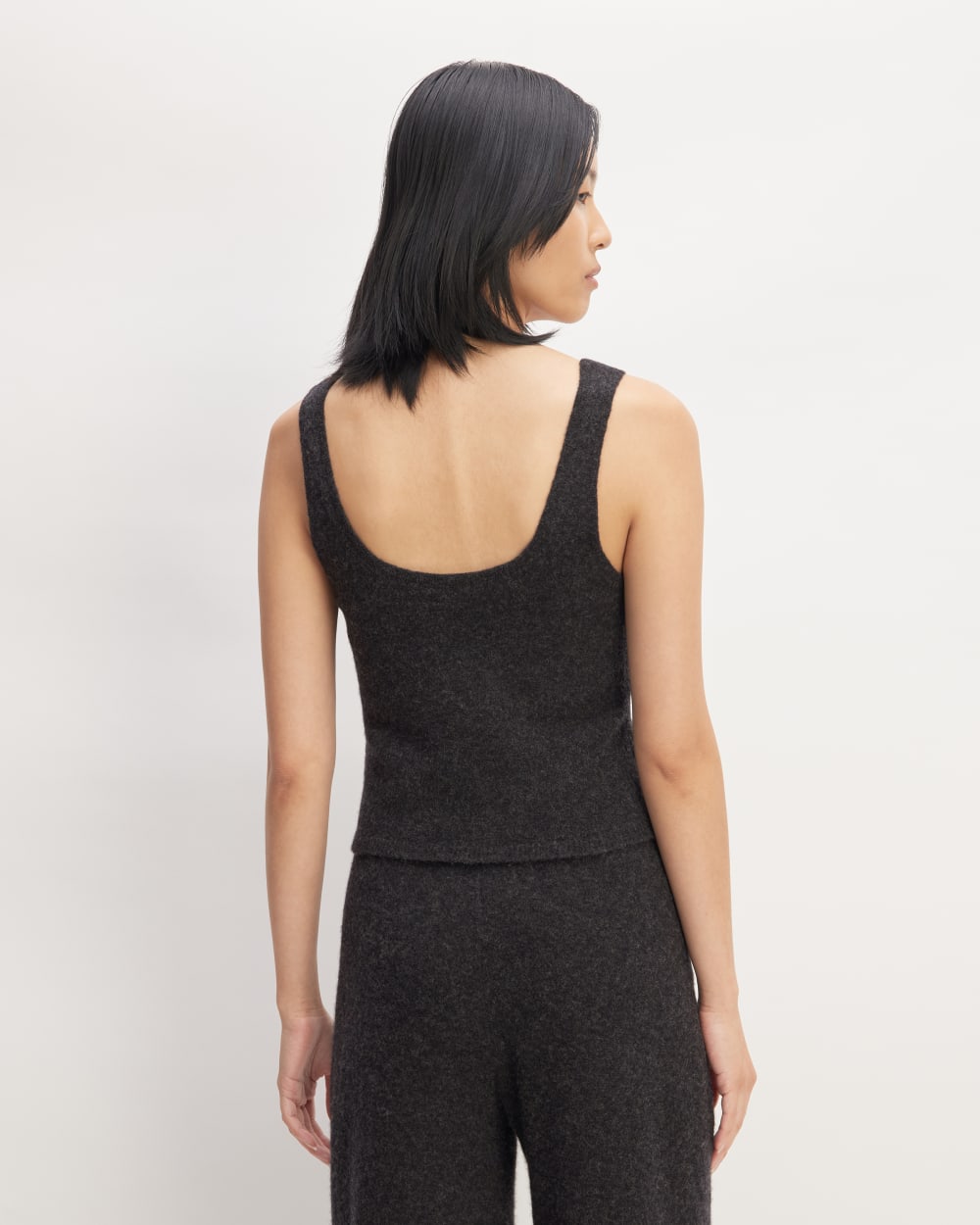 The Cozy-Stretch Tank | Charcoal