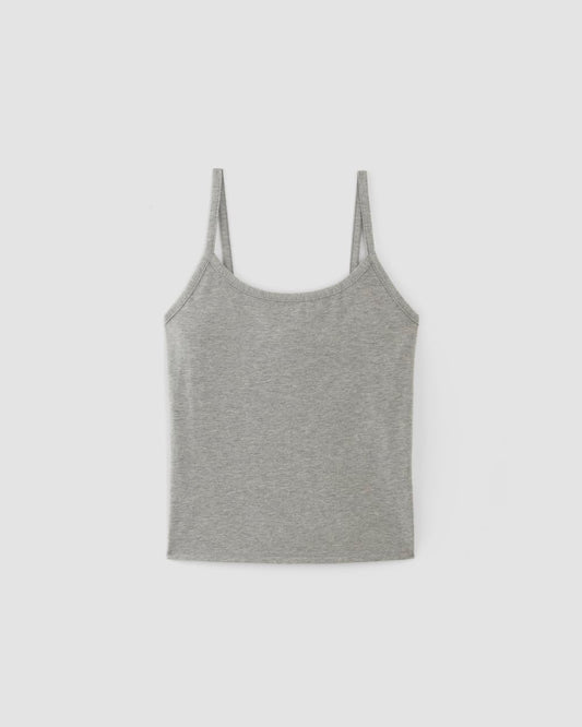 The Supima® Form Spaghetti Strap Cami | Mid Heather Grey