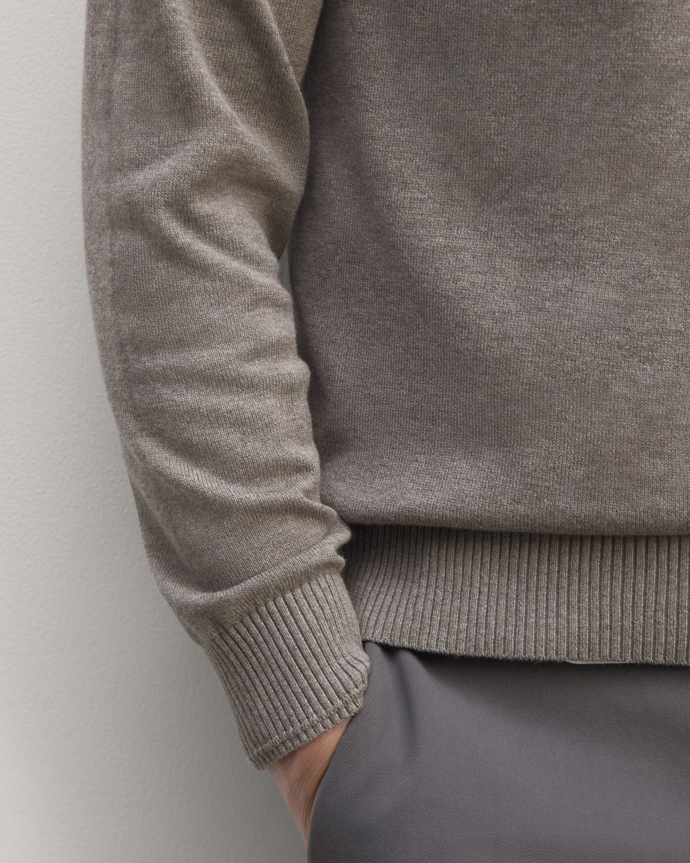 The No-Sweat Sweater | Uniform | Taupe Melange
