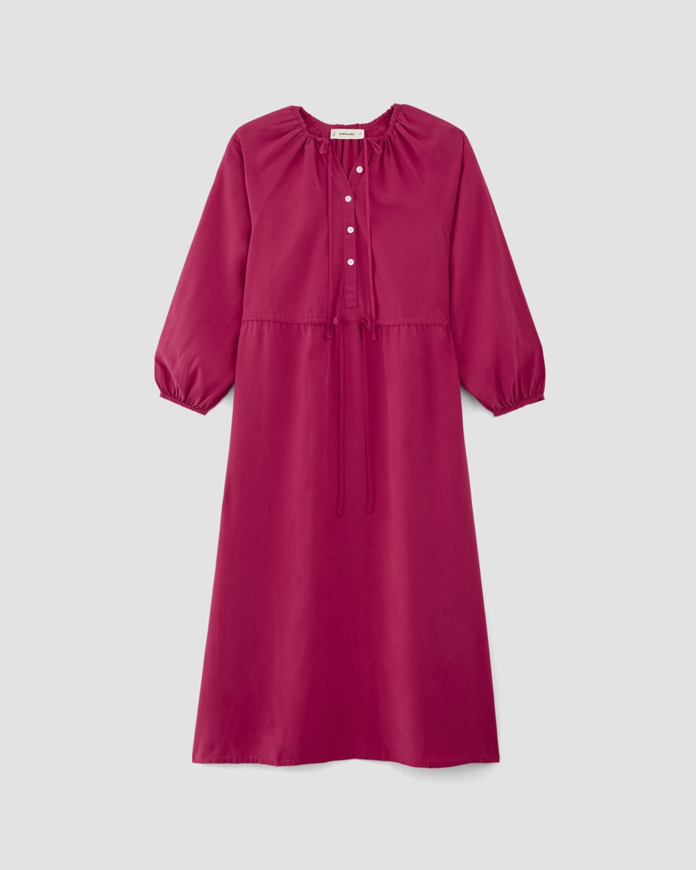 The TENCEL™ Gathered Maxi Dress | Red Currant