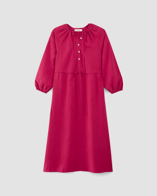 The TENCEL™ Gathered Maxi Dress | Red Currant