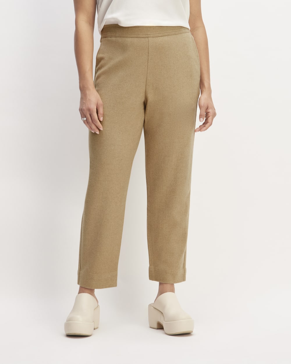 The Wool Flannel Pull-On Pant | Tiger's Eye