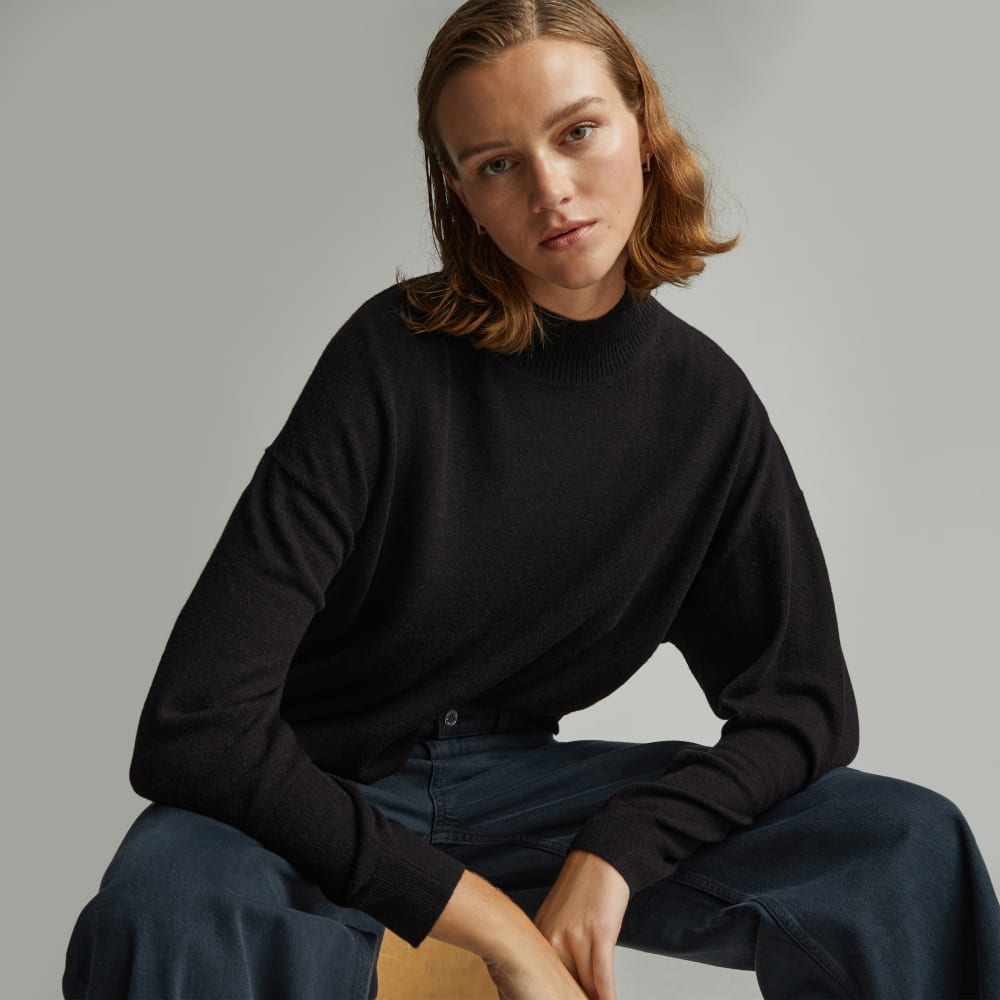 The Luxe Merino Turtleneck | Black
