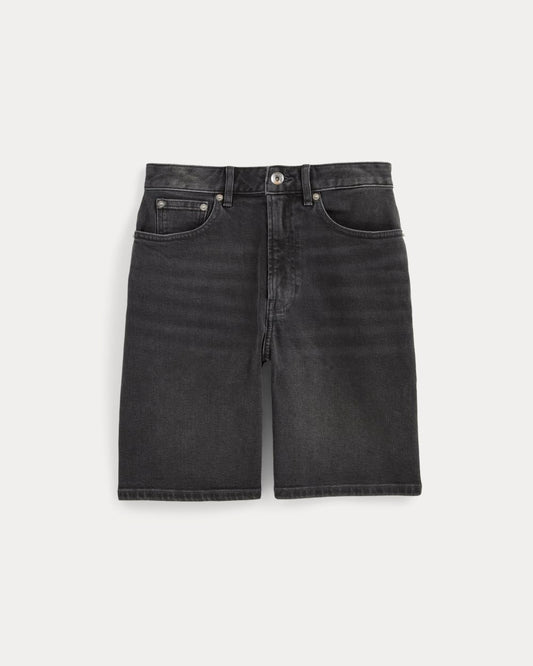 The Long A-Line Denim Short | Night