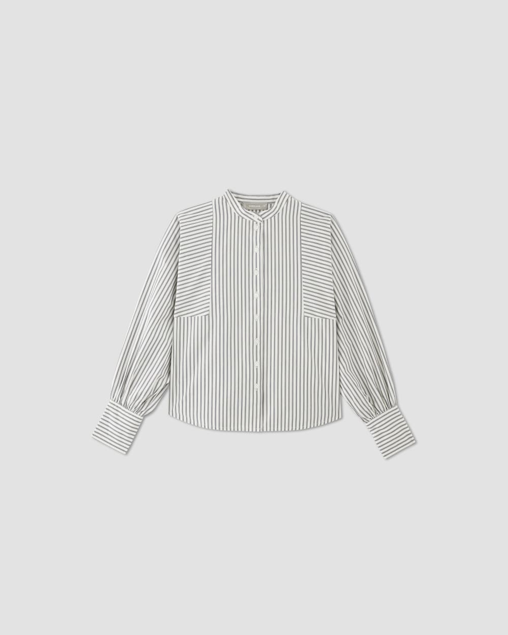 The Oversized Raglan Shirt | Bone / Navy