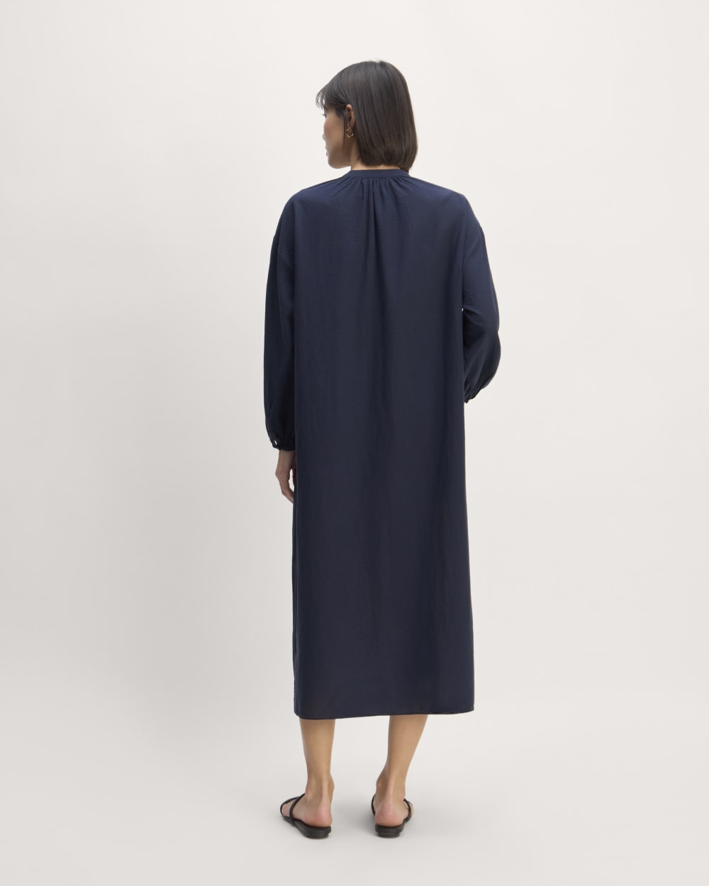 The Gauze Caftan Dress | Navy