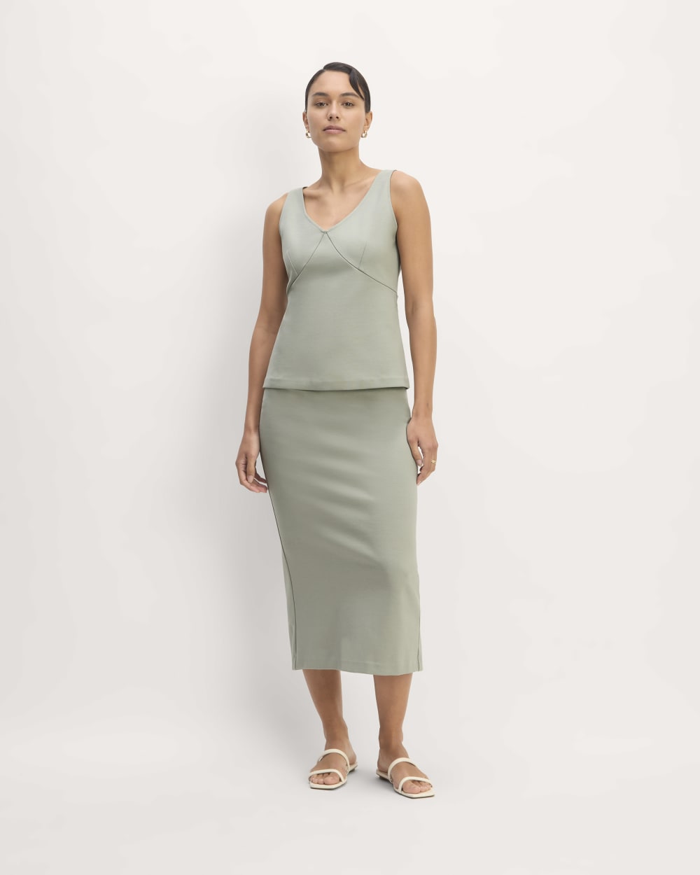The Dream V-Neck Top | Sage Green