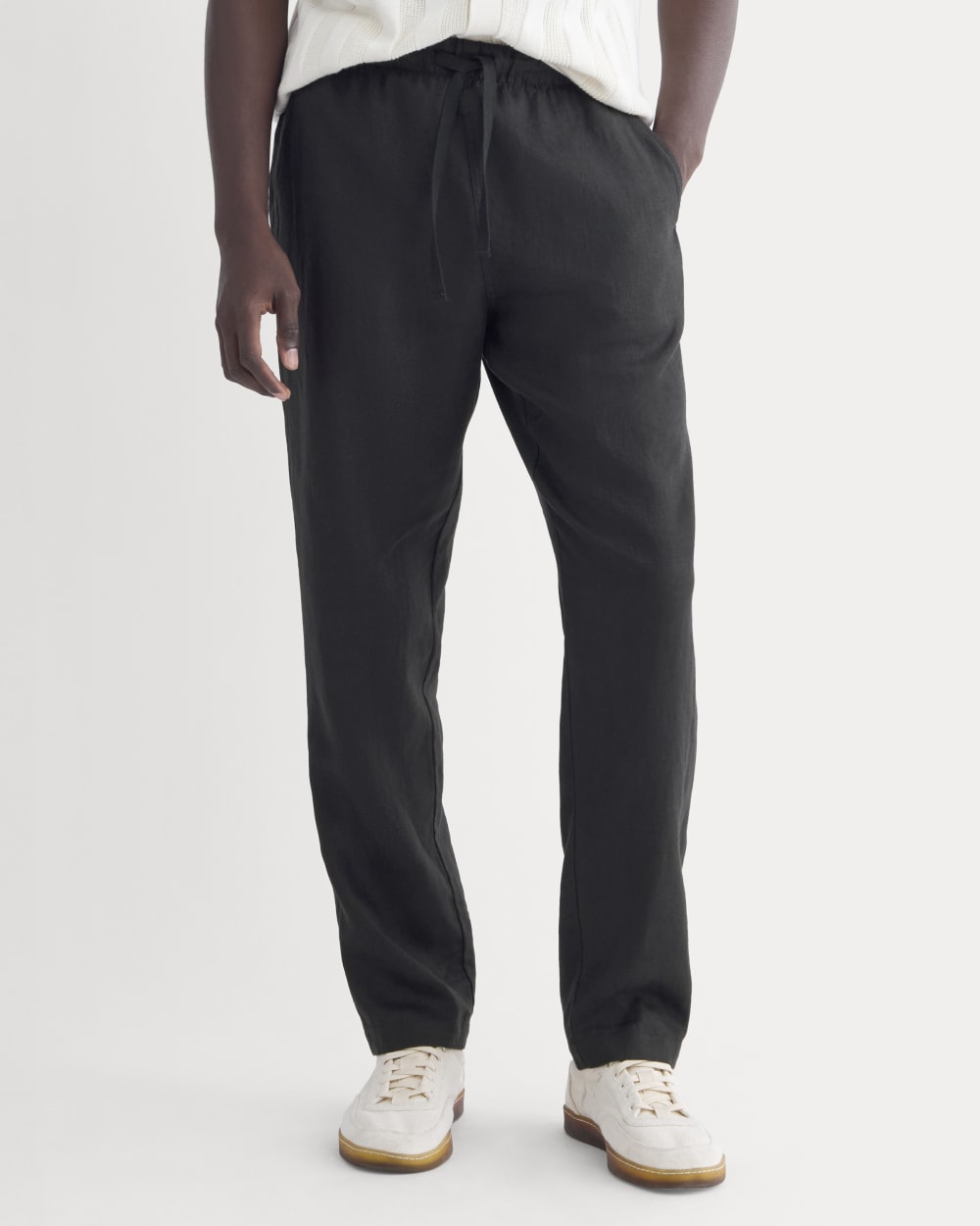 The Linen Easy Pant | Black
