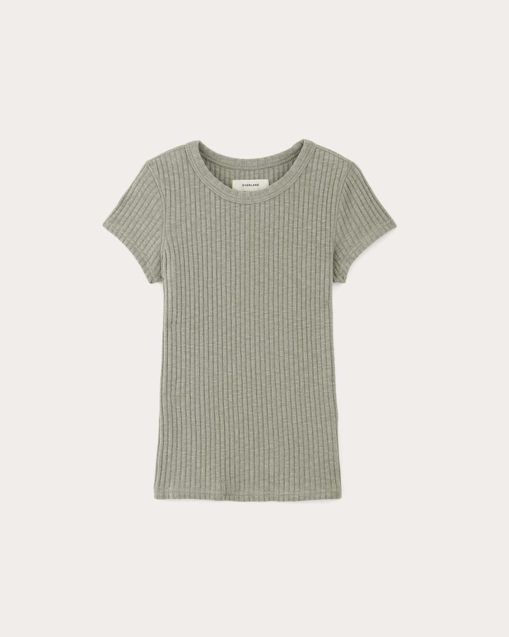 The Cozy Rib Tee | Sage Green