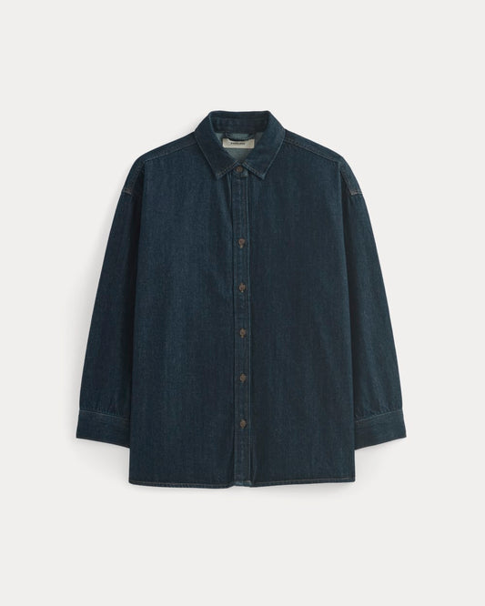 The Oversized Denim Shirt | Tungsten Rinse