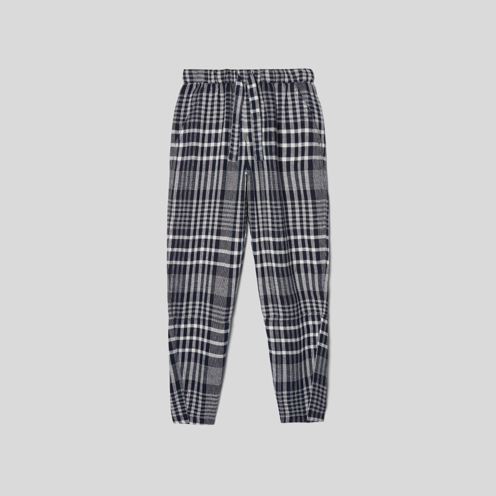 The Linen Pull-On Barrel Pant | Canvas Tan / Navy