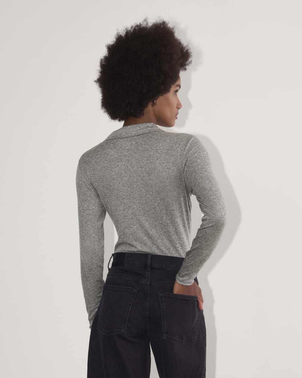 The Henley in Butterluxe | Heather Charcoal