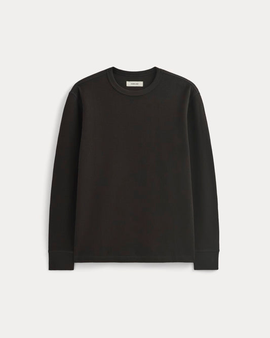 Thermal Crew in Cozy Waffle | Black