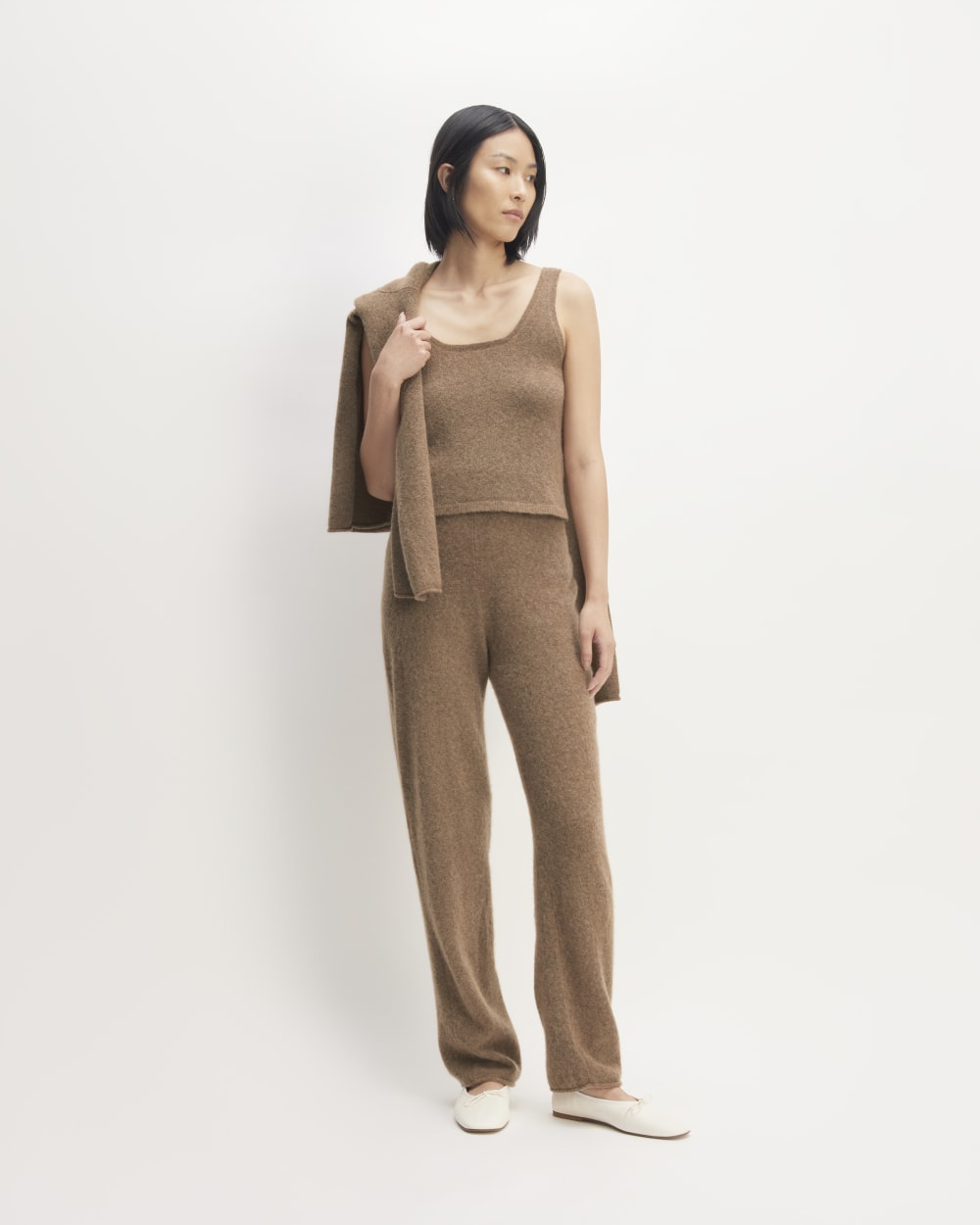 The Cozy-Stretch Tank | Heathered Toasted Coconut