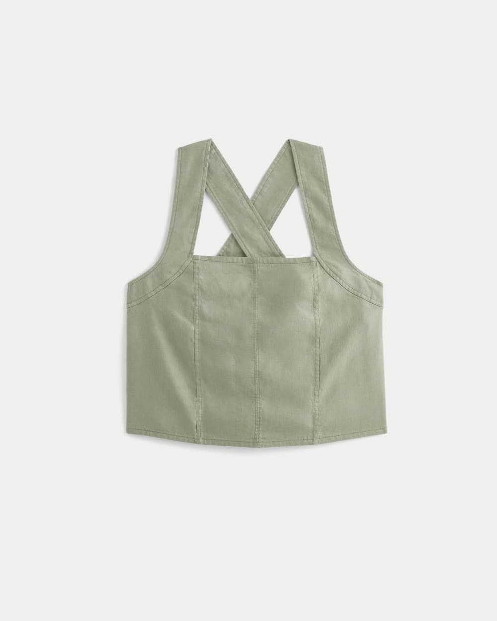 The Crossback Tank in Linen | Seagrass