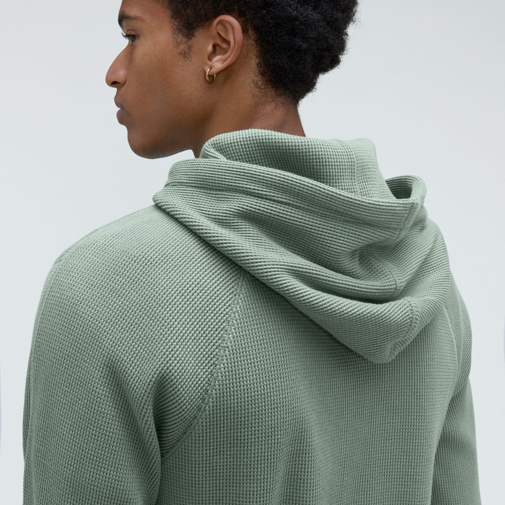 The Waffle-Knit Hoodie | Lily Pad