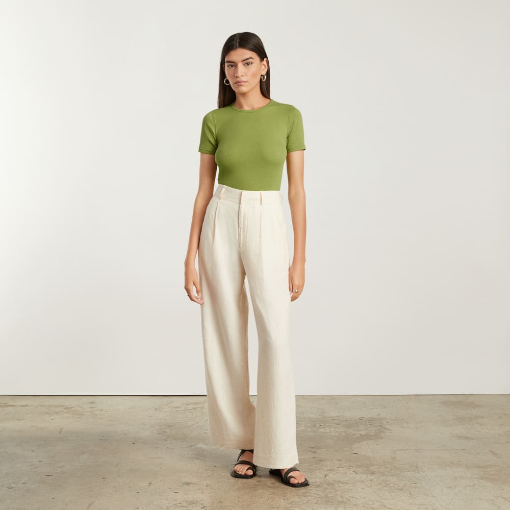 The Pima Micro-Rib Crew Tee | Pepper