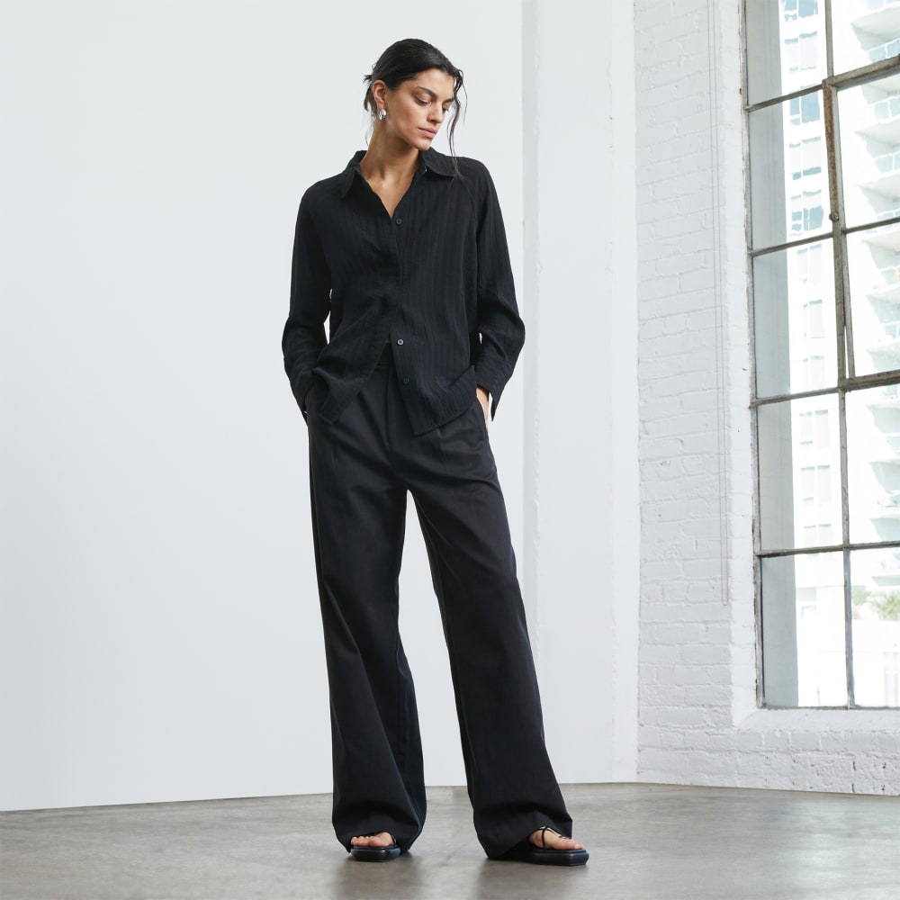 The City Stripe Shirt | Black