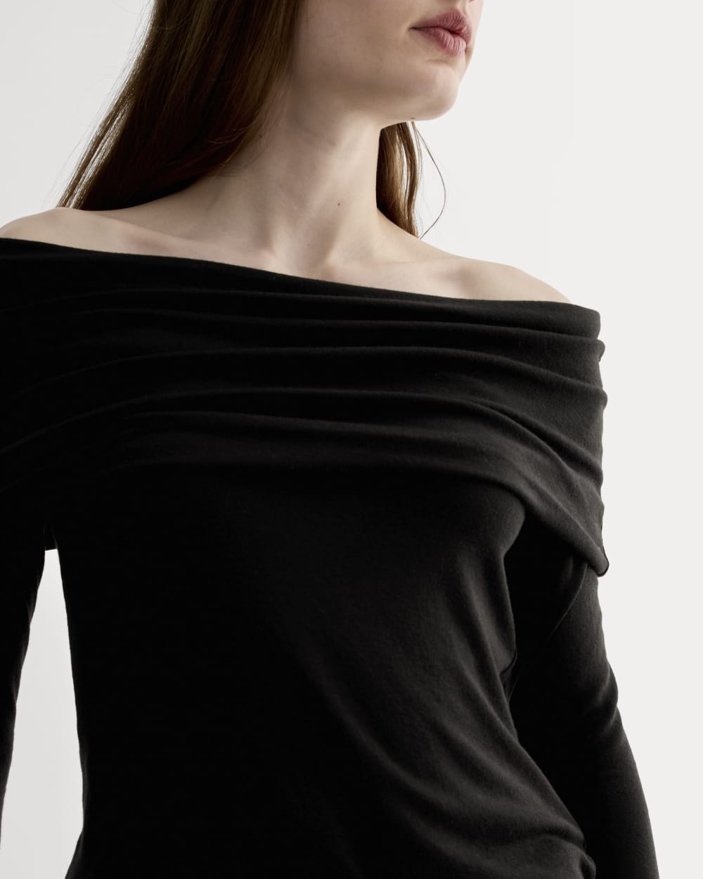 The Off-the-Shoulder Top in Butterluxe | Black
