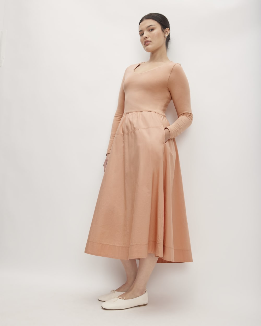 The Long-Sleeve Riviera Dress | Blush Pink