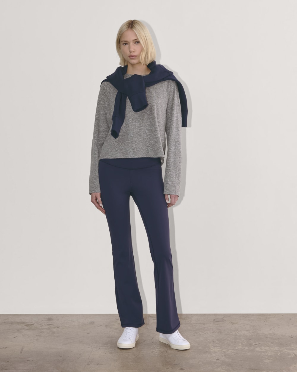 The Perform Crew Tee |  Heathered Grey