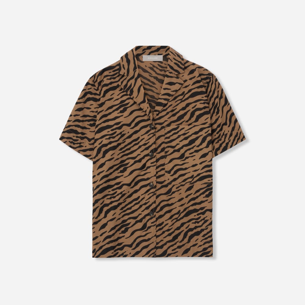 The Poplin Shirt | Tiger Stripe Toasted Coconut