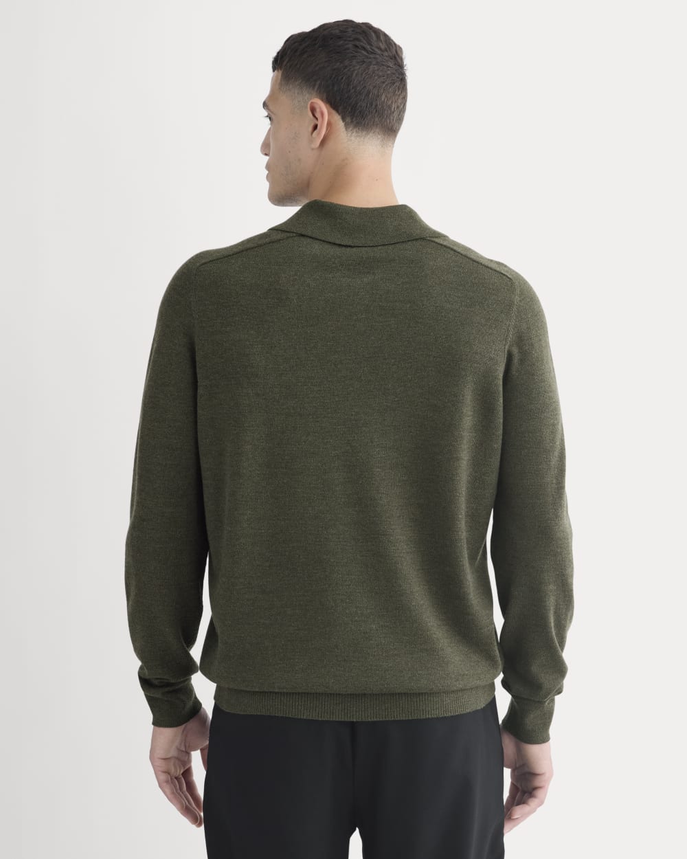 Ultrasoft Polo Sweater | Heather Beech
