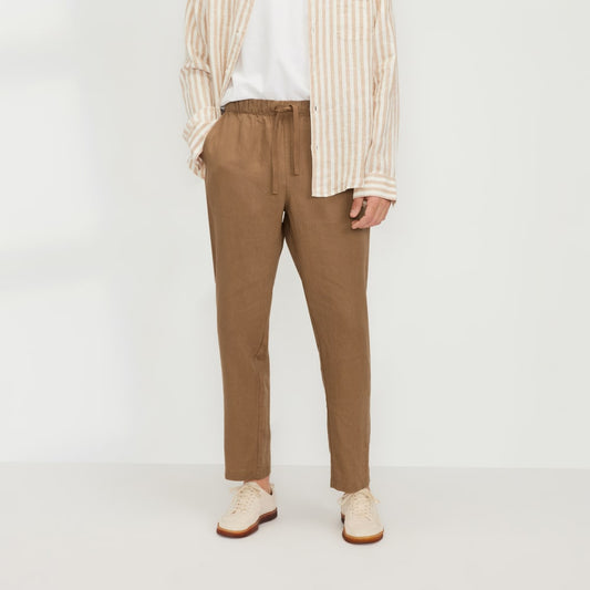 The Linen Easy Pant | Toasted Coconut