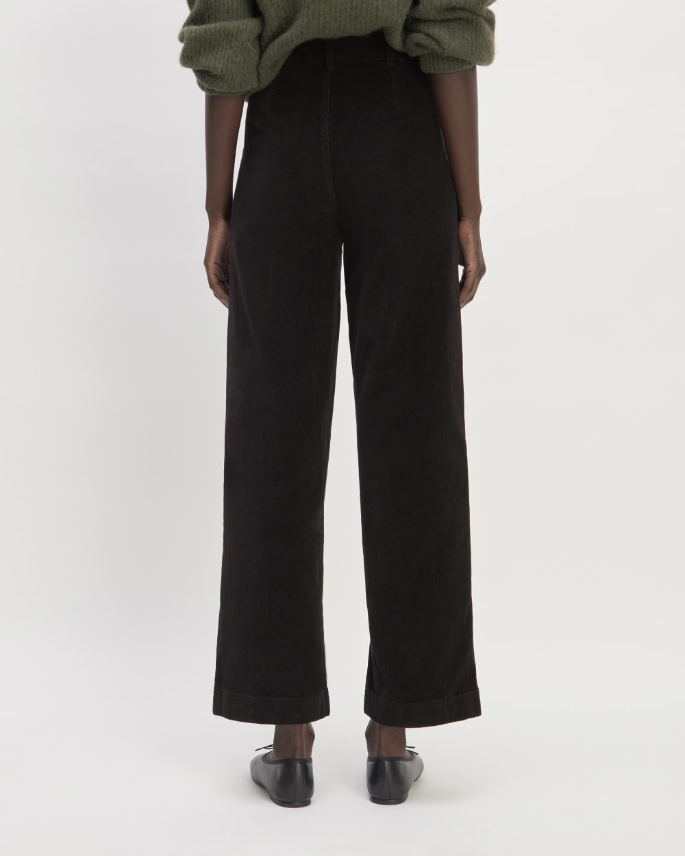 The Corduroy Wide-Leg Pant | Black
