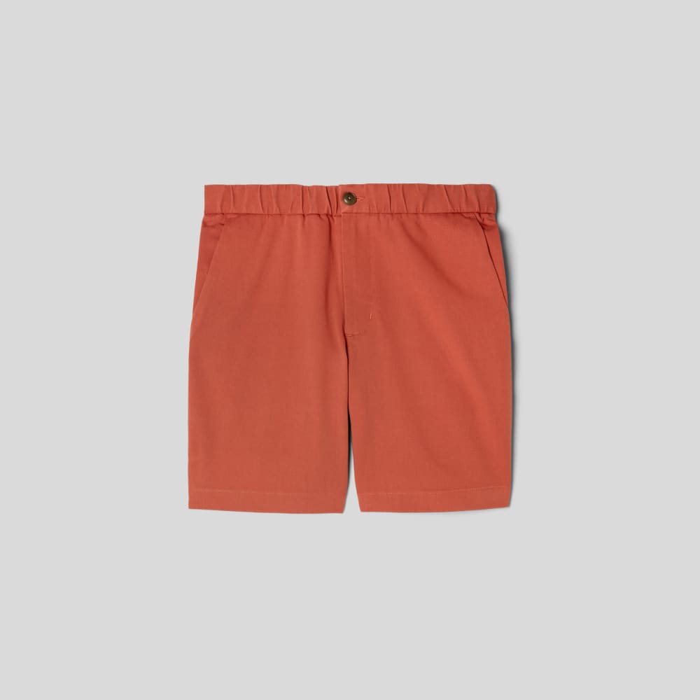 The Pull-On Performance Chino Short | Redwood