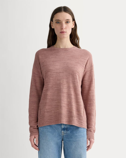 The Slouch Sweater in Cotton Linen | Rose Dusk