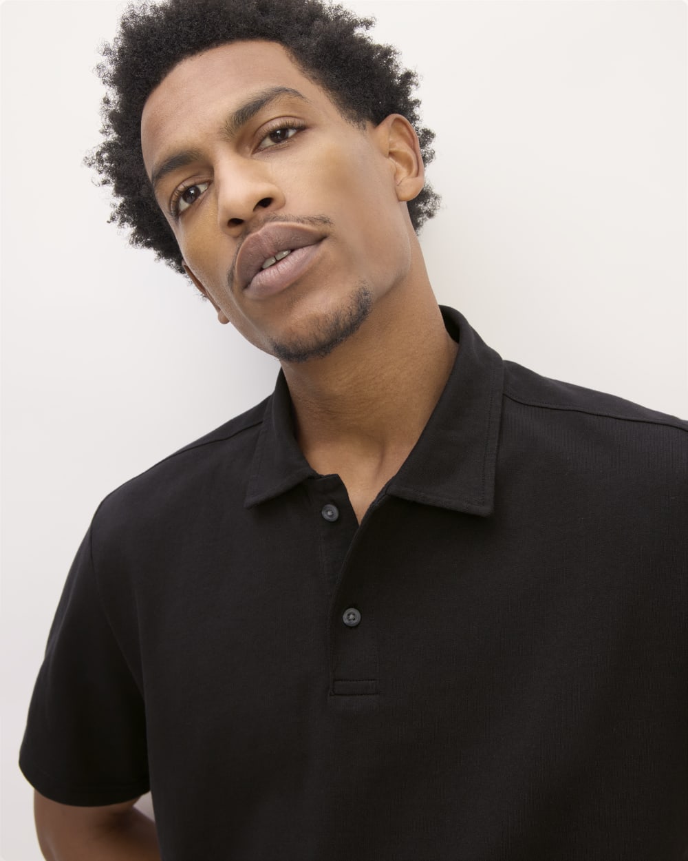 The Premium Weight Short-Sleeve Polo | Black