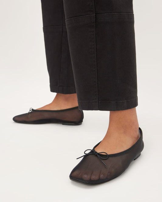 The Day Ballet Flat | Black Mesh