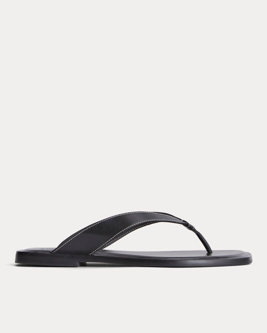 The Leather Flip Flop |  Black