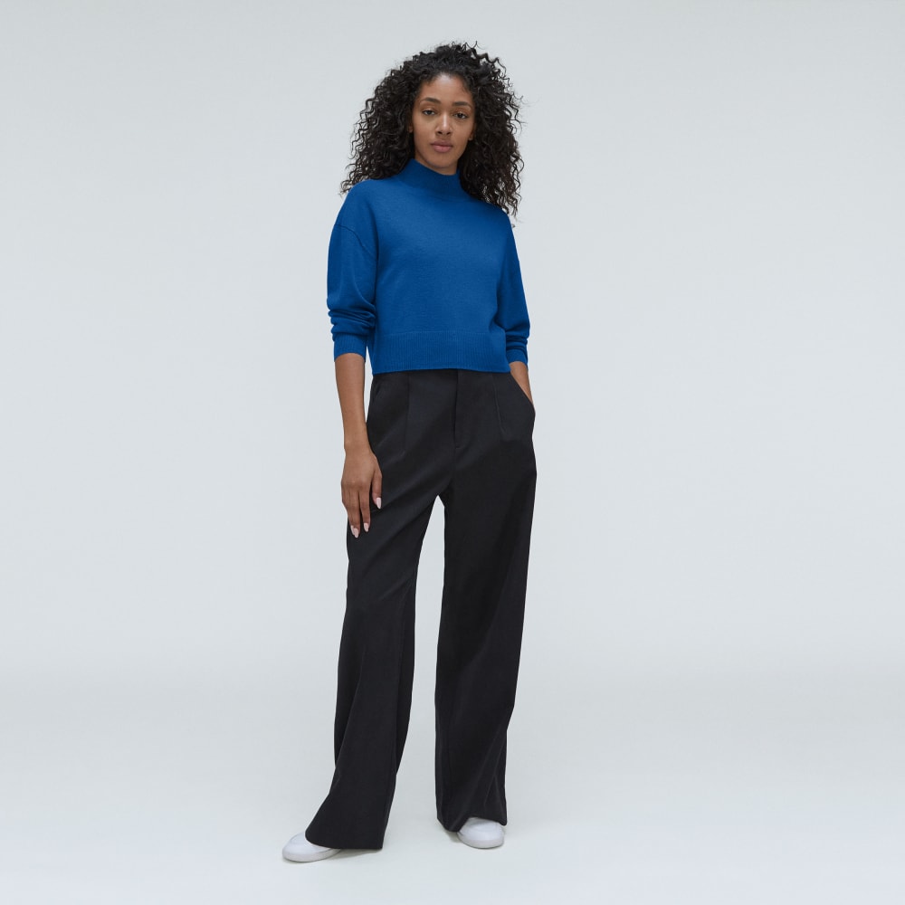 The Luxe Merino Turtleneck | Lapis Blue