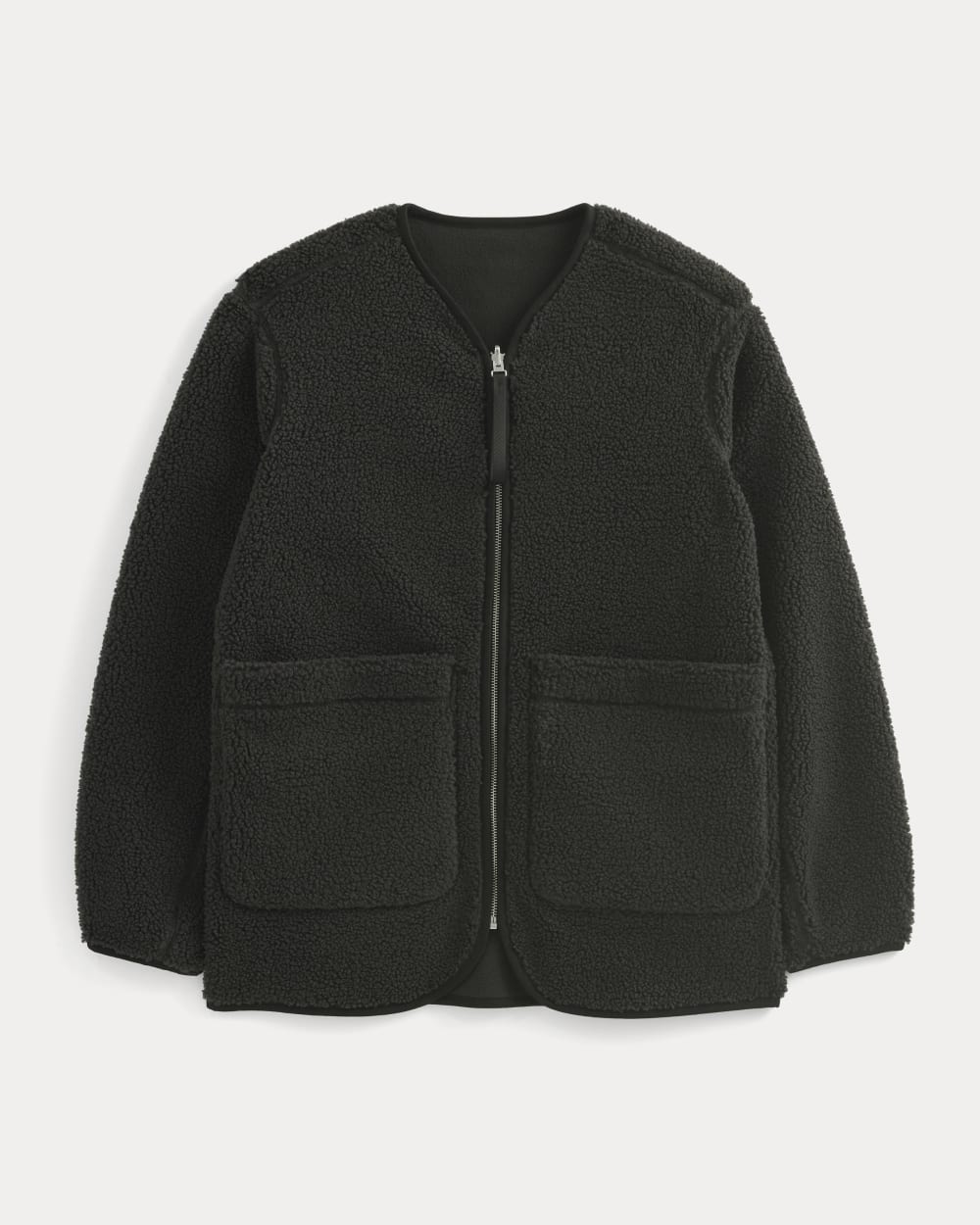 Reversible Teddy Jacket | Black