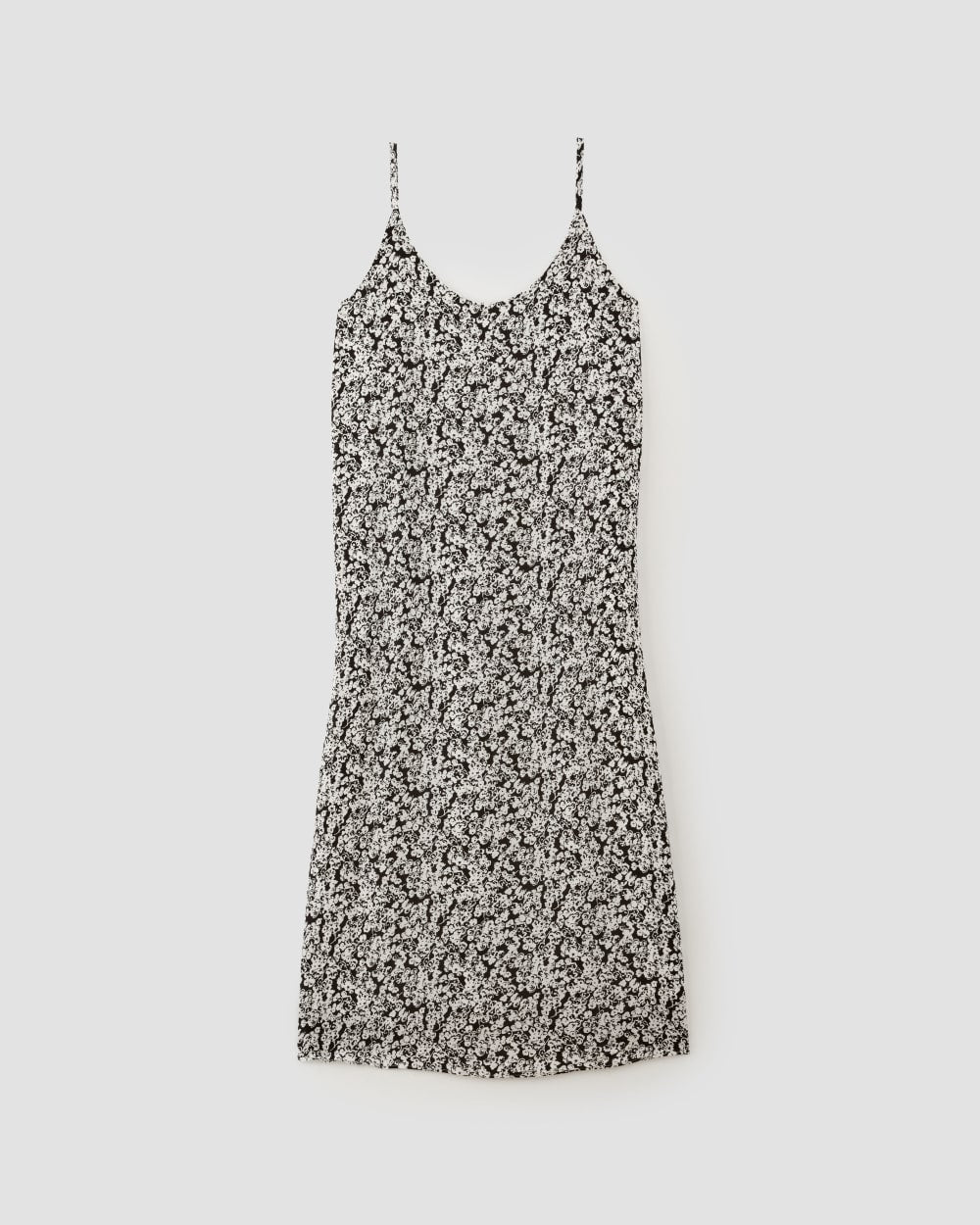 The Summer Slip Dress | Black / Bone Mini Floral