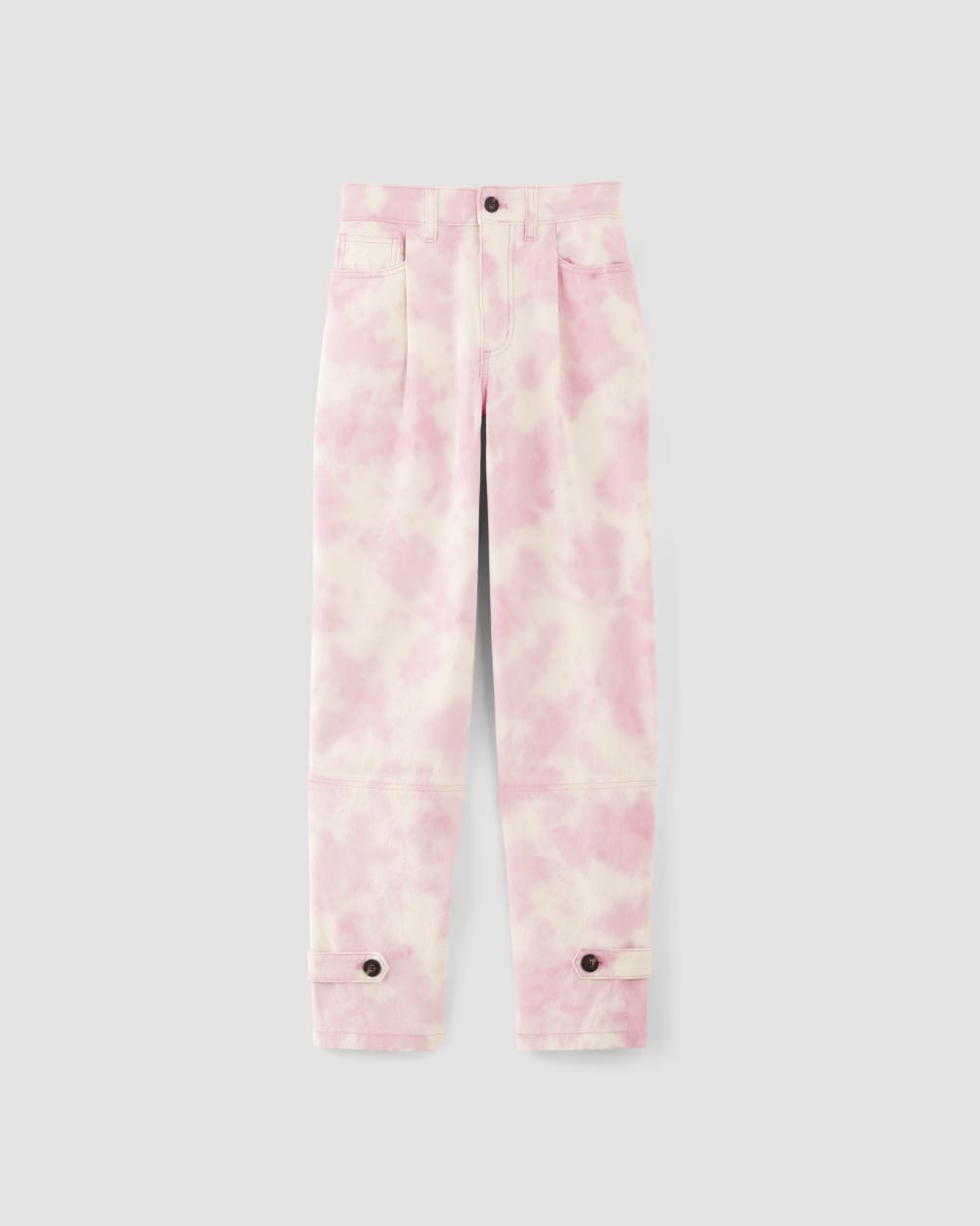The Everlane x Marques' Almeida Canvas Oversized Barrel Pant | Pink Tie-Dye