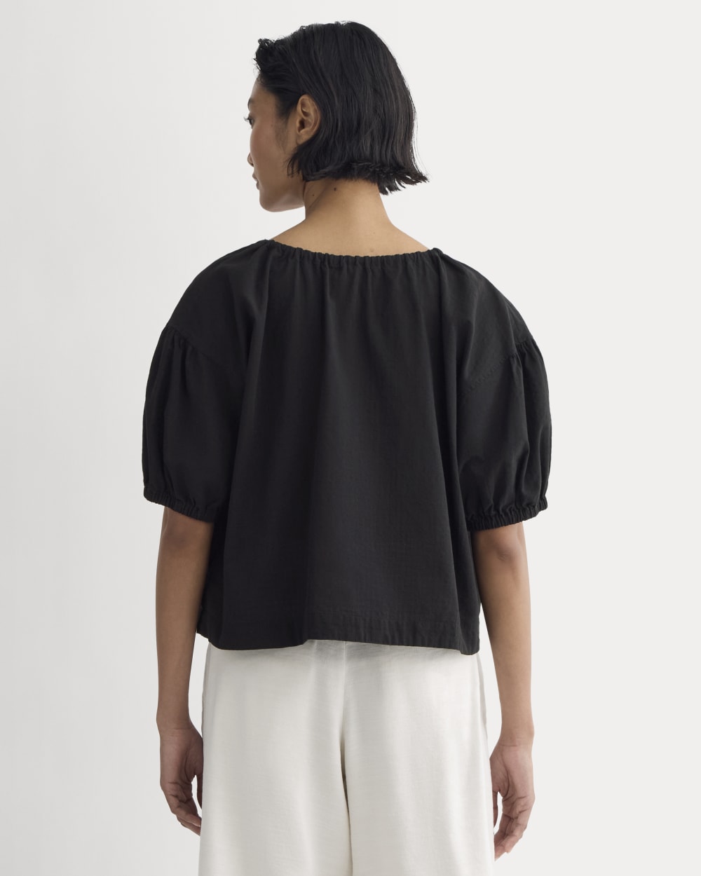 The Gauze Button-Up | Black