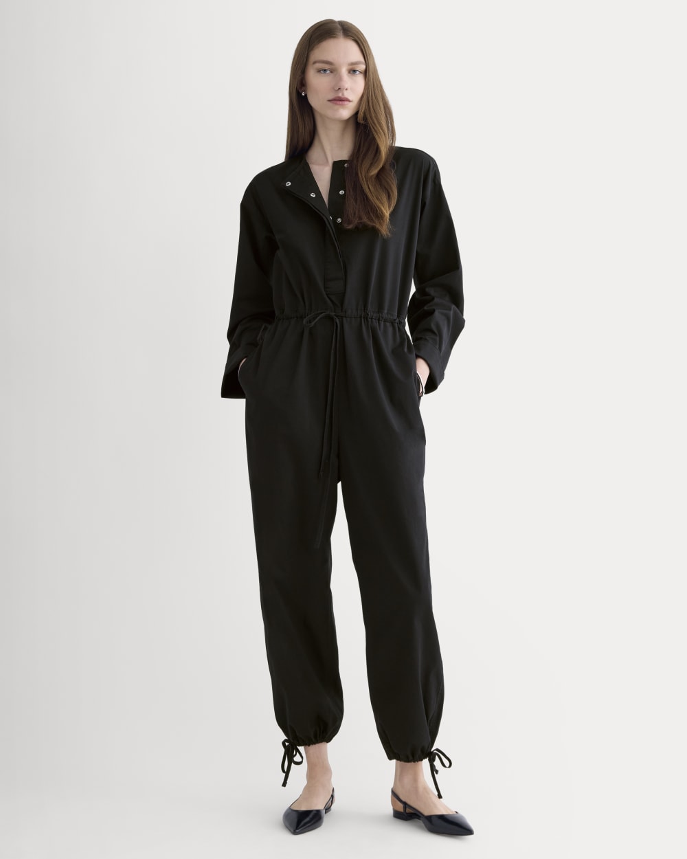 The Utility Drawstring Jumpsuit | Black