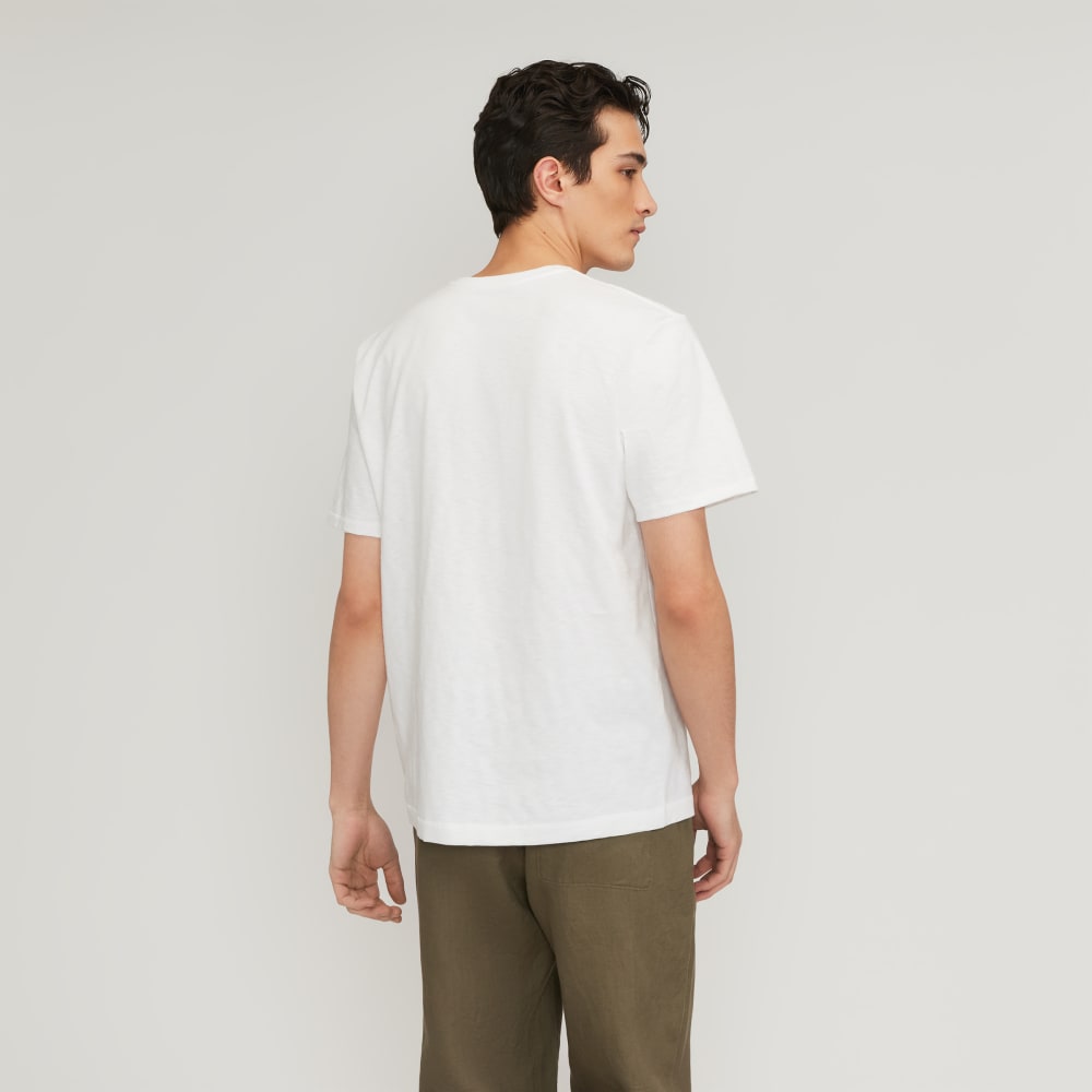 The Cotton Slub Henley | White