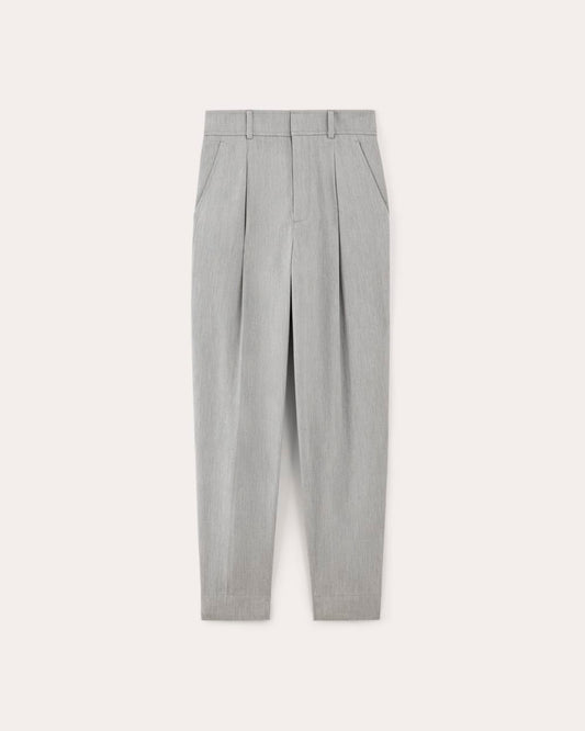 The Draper Tapered Pant in Buttersmooth | Heather Steel