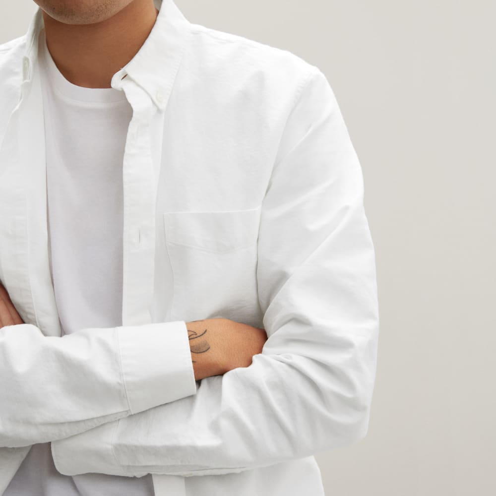The Standard Fit Japanese Oxford Shirt | Uniform | White | Tall