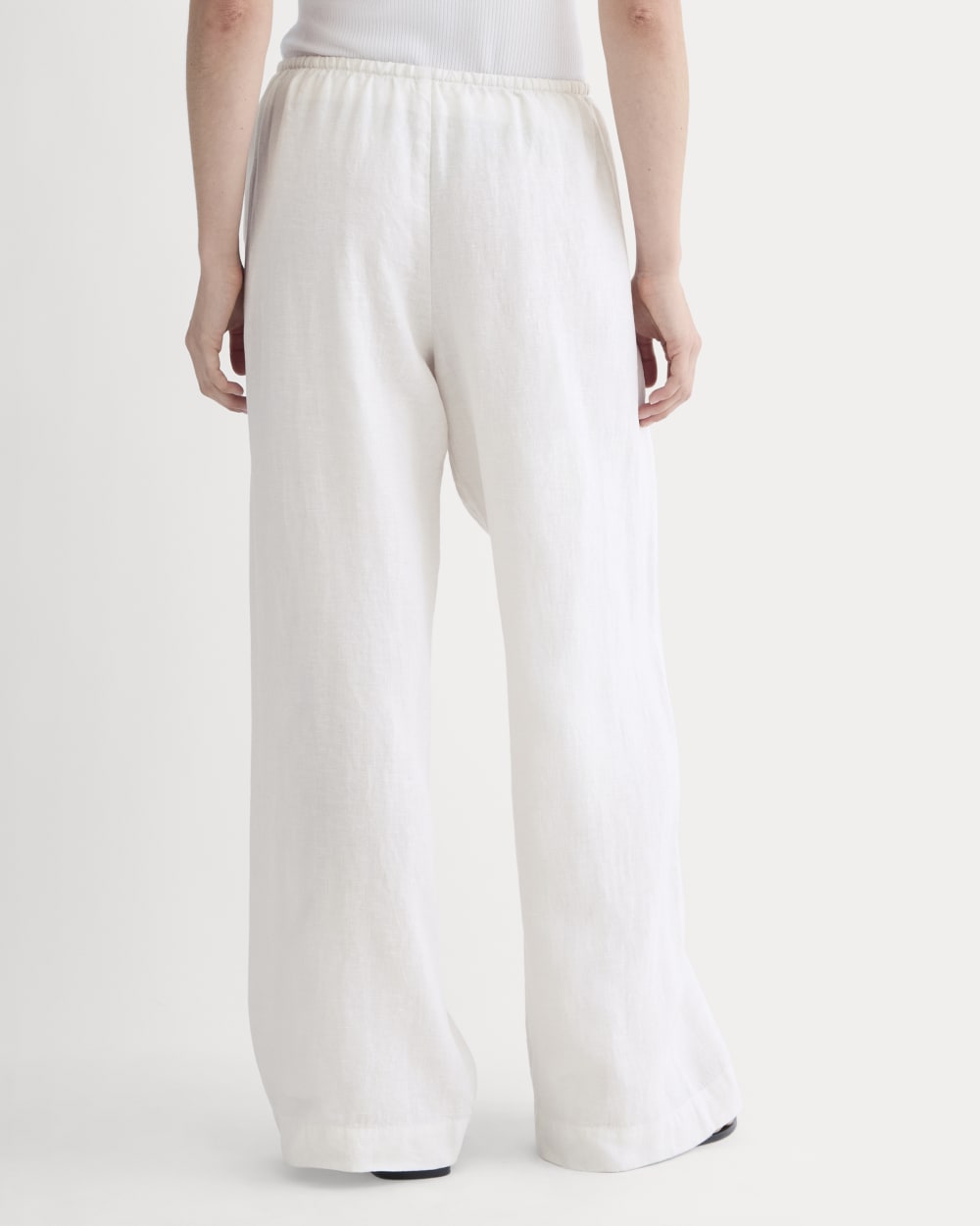 The Drawstring Pant in Linen | Natural Chambray