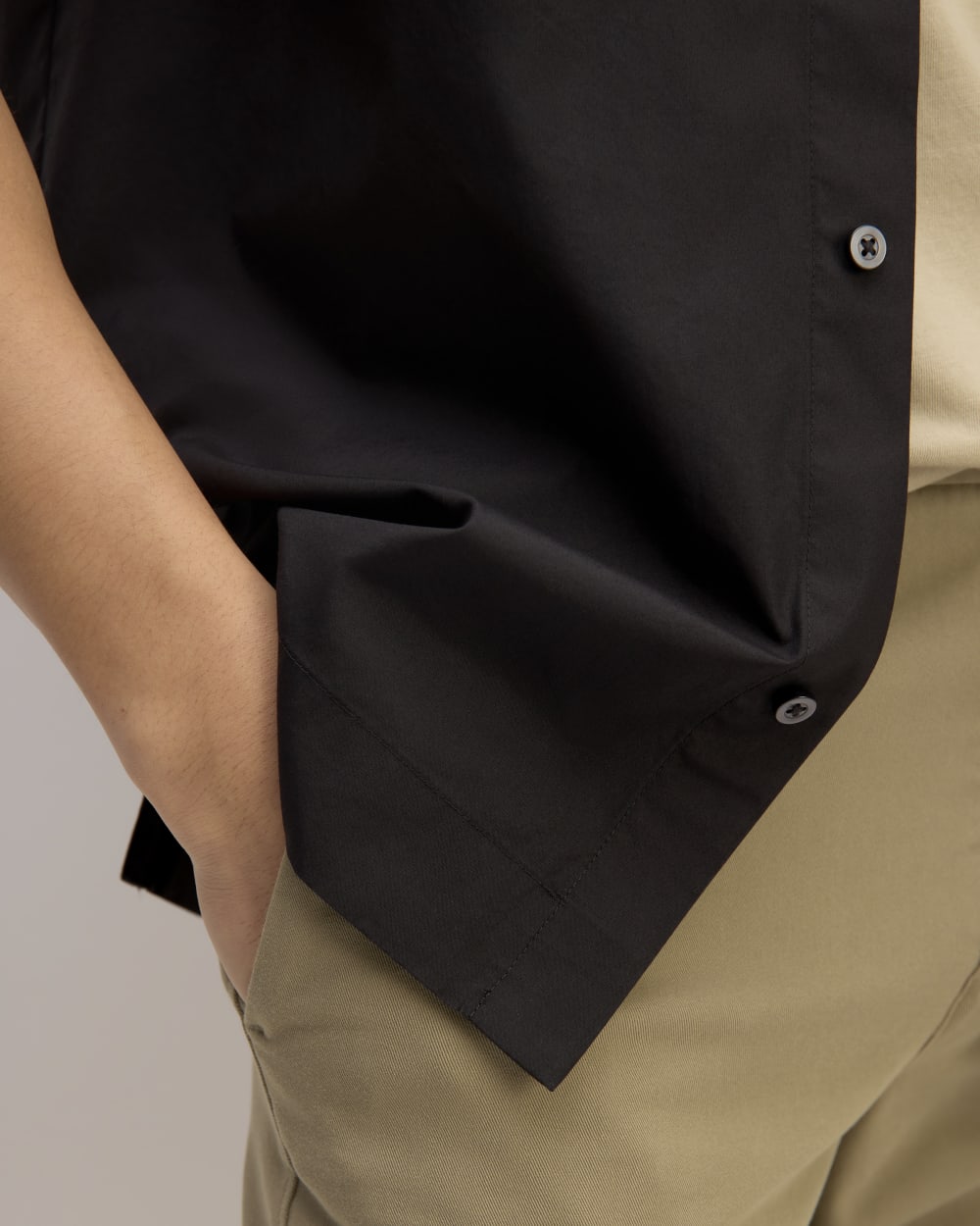 The Supima® Short-Sleeve Poplin Shirt | Black