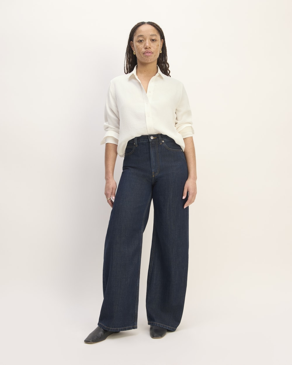 The City Stripe Relaxed Shirt | Bone